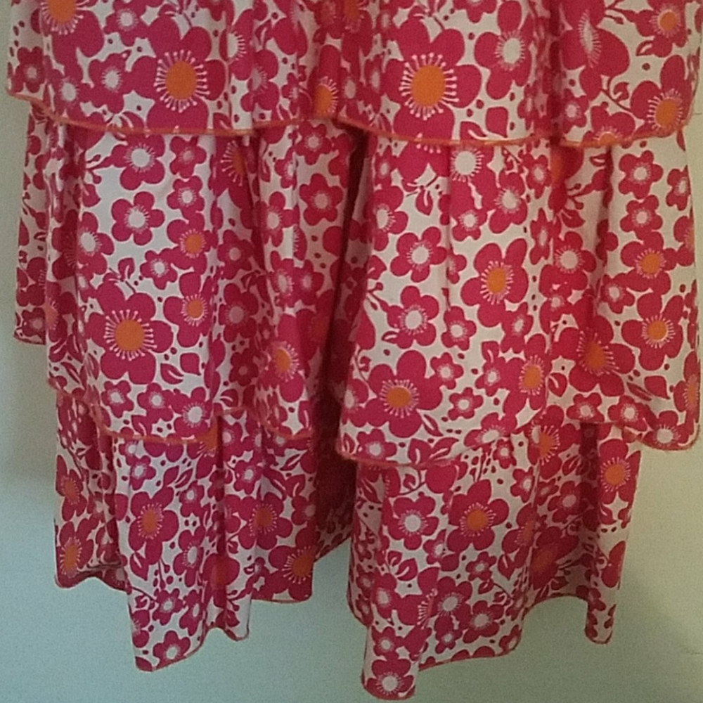 Triple Ruffle Cotton Dress - Picture 2 of 4